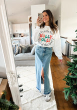 Load image into Gallery viewer, “HOLLY JOLLY” CHRISTMAS CREW NECK