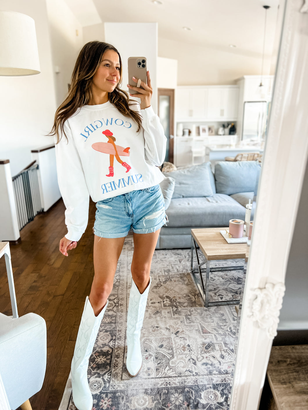 COWGIRL SUMMER CREWNECK