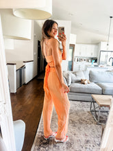 Load image into Gallery viewer, PLISSE PEACH PANTS SET