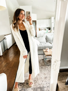 LONG POPCORN CARDIGAN