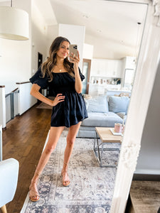 PUFF SLEEVE ROMPER (2 COLOURS)