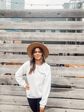 Load image into Gallery viewer, PARKER AND POPPY CREW NECK - WHITE