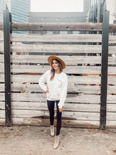 Load image into Gallery viewer, PARKER AND POPPY CREW NECK - WHITE