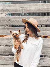 Load image into Gallery viewer, PARKER AND POPPY CREW NECK - WHITE