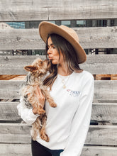 Load image into Gallery viewer, PARKER AND POPPY CREW NECK - WHITE
