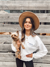 Load image into Gallery viewer, PARKER AND POPPY CREW NECK - WHITE