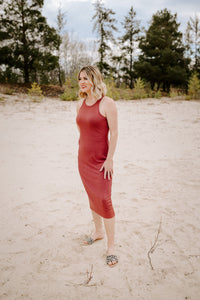 NOVA RIBBED MIDI DRESS (4 COLOURS) - FINAL SALE
