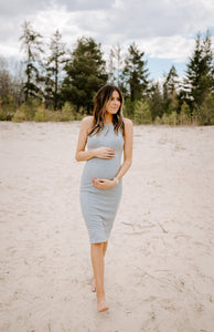 NOVA RIBBED MIDI DRESS (4 COLOURS) - FINAL SALE
