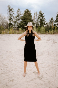 NOVA RIBBED MIDI DRESS (4 COLOURS) - FINAL SALE