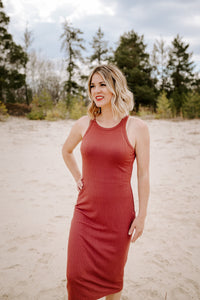 NOVA RIBBED MIDI DRESS (4 COLOURS) - FINAL SALE