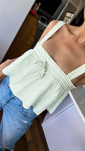 Load image into Gallery viewer, DAPHNE LIME GINGHAM TOP
