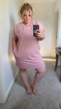 Load image into Gallery viewer, ANNE PINK T-SHIRT DRESS (XL-2XL)