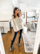 Load image into Gallery viewer, LAYNE OVERSIZED OATMEAL SWEATER