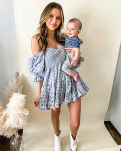 GEORGIA GINGHAM MINI DRESS