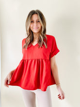 Load image into Gallery viewer, MARGOT PEPLUM TOP (S-XXXL) *RESTOCK* - FINAL SALE