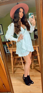 JULIETTE EYELET WRAP DRESS