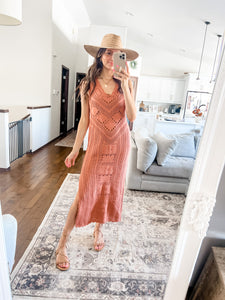 MARSHA CROTCHET COVERUP DRESS