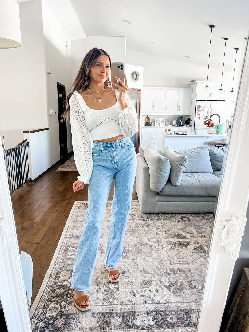 JILLIAN CROTCHET CROP TOP