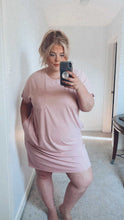 Load image into Gallery viewer, ANNE PINK T-SHIRT DRESS (XL-2XL)