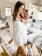 Load image into Gallery viewer, JULIETTE EYELET WRAP DRESS