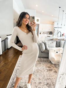 WREN RIBBED MIDI DRESS (2 COLOURS)