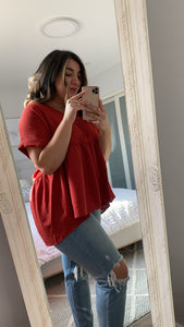 MARGOT PEPLUM TOP (S-XXXL) *RESTOCK* - FINAL SALE