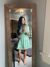 Load image into Gallery viewer, KINSLEY OFF SHOULDER FLORAL MINI DRESS - FINAL SALE