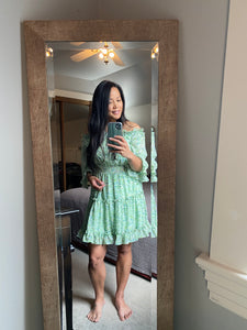 KINSLEY OFF SHOULDER FLORAL MINI DRESS - FINAL SALE
