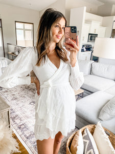 JULIETTE EYELET WRAP DRESS