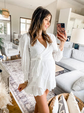 Load image into Gallery viewer, JULIETTE EYELET WRAP DRESS