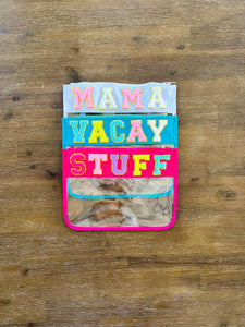 VARSITY LETTER CLEAR POUCHES