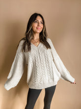 Load image into Gallery viewer, LAYNE OVERSIZED OATMEAL SWEATER