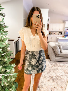 MISTLETOE MINI SKIRT