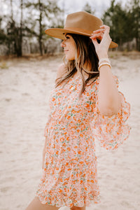 KINSLEY OFF SHOULDER FLORAL MINI DRESS - FINAL SALE