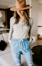 Load image into Gallery viewer, NORA DRAWSTRING DENIM PANTS (S-XXXL)