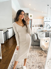 Load image into Gallery viewer, WREN RIBBED MIDI DRESS (2 COLOURS)