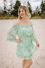 Load image into Gallery viewer, KINSLEY OFF SHOULDER FLORAL MINI DRESS - FINAL SALE