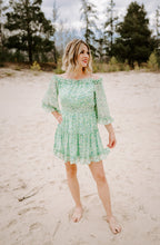 Load image into Gallery viewer, KINSLEY OFF SHOULDER FLORAL MINI DRESS - FINAL SALE