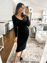 Load image into Gallery viewer, WREN RIBBED MIDI DRESS (2 COLOURS)