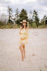 KINSLEY OFF SHOULDER FLORAL MINI DRESS - FINAL SALE