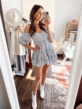 Load image into Gallery viewer, GEORGIA GINGHAM MINI DRESS