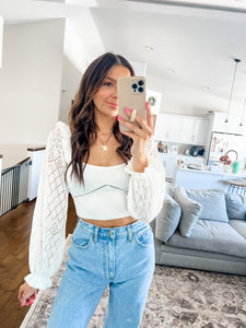 JILLIAN CROTCHET CROP TOP