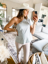 Load image into Gallery viewer, DOLLY ONE SLEEVE TEE (2 COLOURS) - FINAL SALE